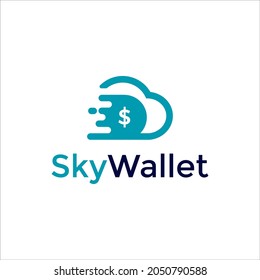 Modern cloud money logo vector for your company or business