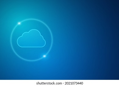 Modern cloud technology futuristic, online storage, work from home