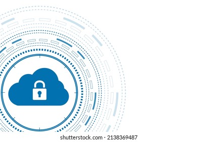 Modern cloud technology futuristic, online storage, work from home