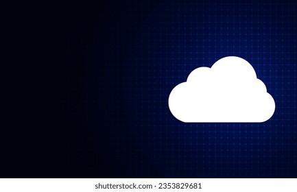 Moderne Cloud-Technologie - futuristisch, Online-Speicherung, Arbeit von zu Hause