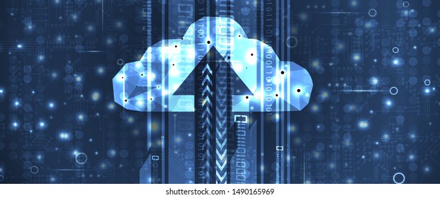 modern cloud technology. Integrated digital web concept background