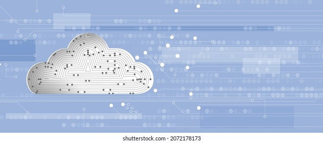 tecnología moderna en la nube. Antecedentes de concepto web digital integrado