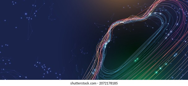 modern cloud technology. Integrated digital web concept background