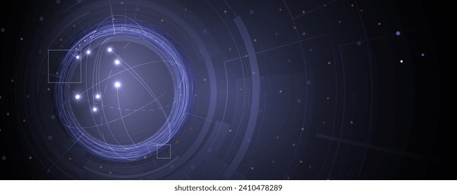 Moderne Cloud-Technologie. Integrierter Hintergrund für digitales Web-Konzept. Vektorkunst.