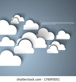 Modern Clouds Design Background
