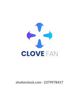 Modern Clove Fan Logo Design