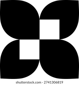 Modern Clover Shape Brand Icon