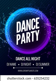 Modern Club Music Party Template, Dance Party Flyer, brochure. Night Party Club Banner Poster