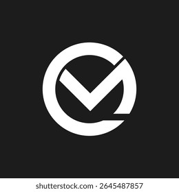 Modern CM or MC monogram logo with rounded creative letterforms. Ideal for branding, identity, or corporate use.
