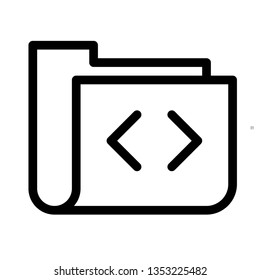 Modern code file icon