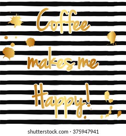 modern coffee background, illustration in vector format