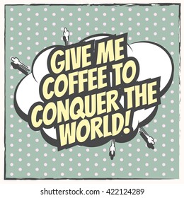 modern coffee background, illustration in vector format