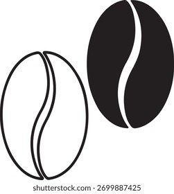 Design moderno de grãos de café. Perfeito para marca de café, menus ou embalagem. Este design minimalista evoca calor e qualidade para o seu negócio.