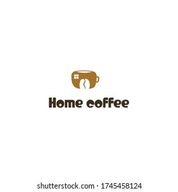modern coffee house logo design vector