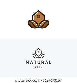 Modern Coffee House Logo Design Or Cafe House Logo Template