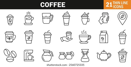 "Modern Coffee Icon Representing Fresh Brew, Warmth, and Relaxation in Minimalist Design"