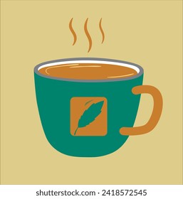 ilustración vectorial de icono de café moderno