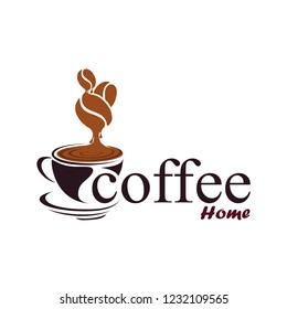 
modern coffee logo design illustrations