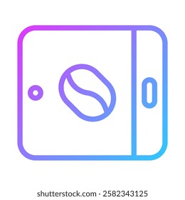 Modern Coffee Machine Icon Gradient Style