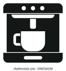 Modern coffee machine icon. Simple illustration of modern coffee machine vector icon for web design isolated on white background