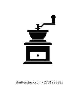 Modern coffee maker brewing fresh coffee flat design vector illustration
