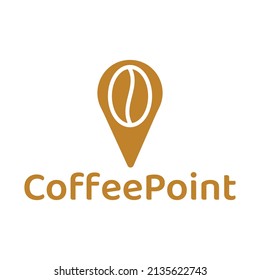 diseño moderno de logotipo de punto de café