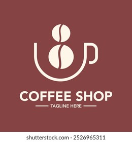 Modern coffee shop logo design