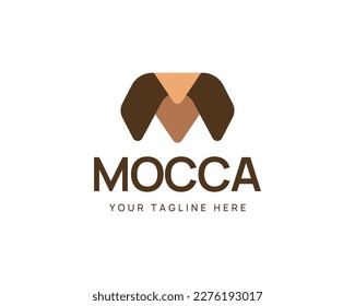 Modern Coffee Shop Logo with M Letter