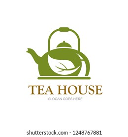 Modern coffee and tea cup logotype. Vector template logo design. Business concept icon.