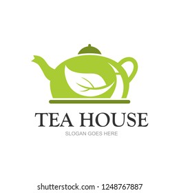 Modern coffee and tea cup logotype. Vector template logo design. Business concept icon.