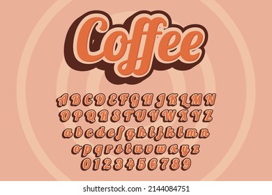 Modern Coffee Text Style Effect