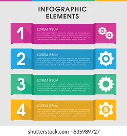 Modern cog infographic template. infographic design with cog icons includes gear, gear    sign symb. can be used for presentation, diagram, annual report, web design.