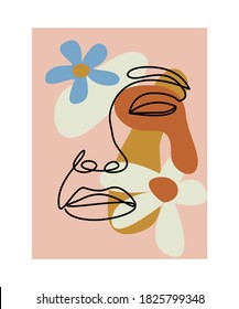 Cara De Collage Moderna Con Formas Abstractas. Diseño de impresión.