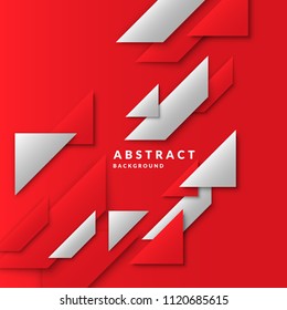 Modern collage of simple geometric shapes. Abstract composition and background for the poster. Vector illustration.