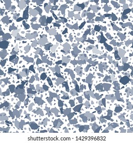 Modern collage terrazzo seamless pattern design. Marble wallpaper on white background. Natural stone, granite, quartz shapes. Stone backdrop textured. Vector illustration