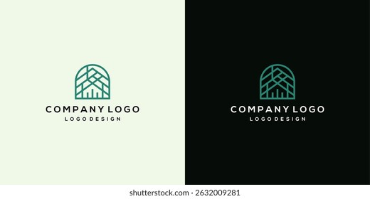 Modern Collection of Minimalist Landscape Icons and Brand Identity