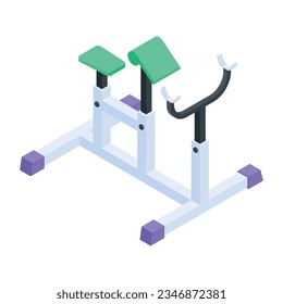 Modern Collection of Workout Isometric Icons 
