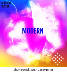 Modern color abstract background. Vector gradient mesh.