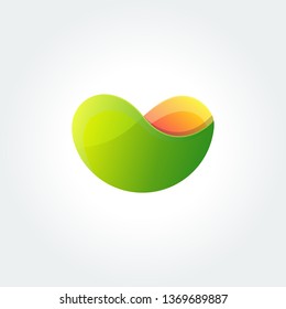 Modern Color abstract liquid shape,  fluid color overlap gradient background. Vector creative neon color splash shapes design - Vector Illustration