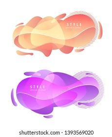 Modern Color abstract liquid shape