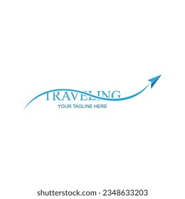 modern color agency travel check business logo. transport, logistics delivery logo design