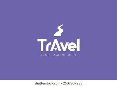 Modern color agency travel check business logo. transport, logistics delivery logo design isolated vector.