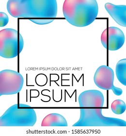 Modern color background design with text box 