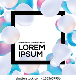 Modern color background design with text box 
