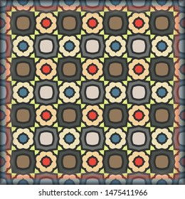 Modern color background .Vector illustration. Use this pattern in the design of carpet, shawl, pillow, textile, ceramic tiles 
