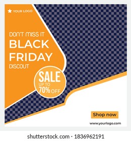 Modern color Black friday sales banner templates