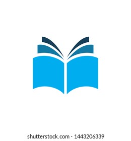 modern color book logo design