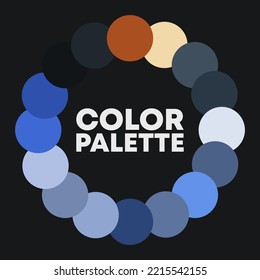 Modern color combinations. Color circle. Vector