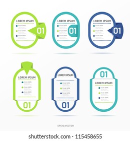 Modern Color  Design Label  / Can Be Used For Infographics / Numbered Banners / Horizontal Cutout Lines / Graphic Or Website Layout Vector