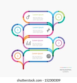 modern color design of a template